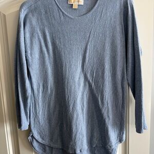 Michael Kors Light Blue Long Sleeve Top